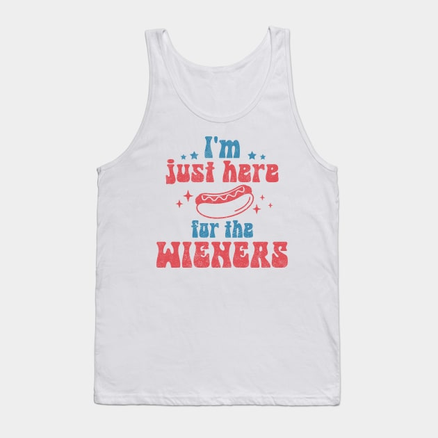 I'm Just Here For The Wieners Tank Top by Etopix